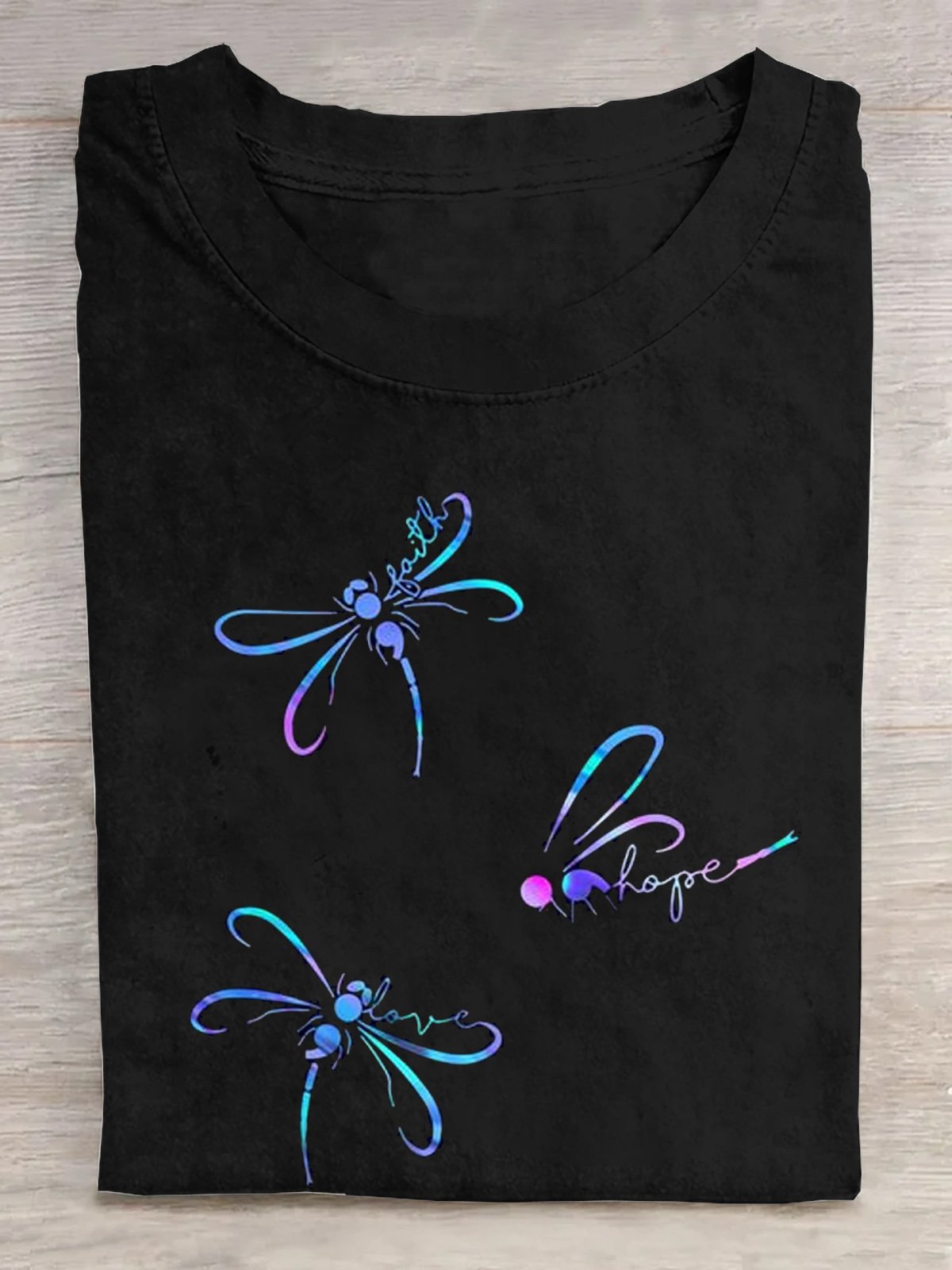 Loose Casual Dragonfly T-Shirt