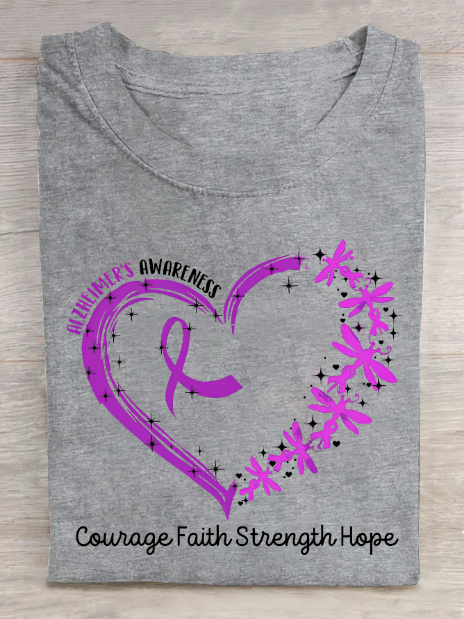 Cowage Faith Strength Hope Cotton T-Shirt