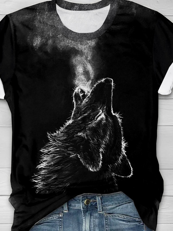 Animal Casual Loose T-Shirt