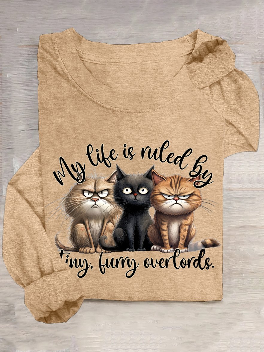 Cat Casual Cotton-Blend T-Shirt