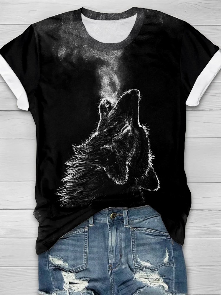 Animal Casual Loose T-Shirt