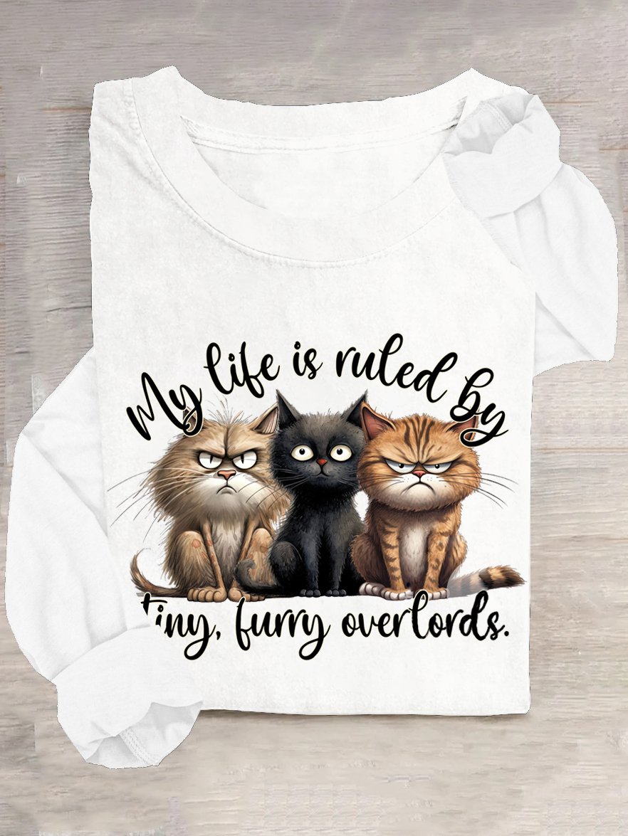 Cat Casual Cotton-Blend T-Shirt