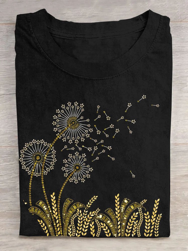 Casual Loose Dandelion T-Shirt