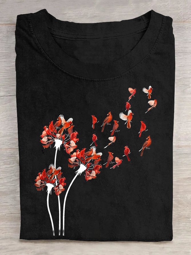 Red Cardinal Cotton T-shirt