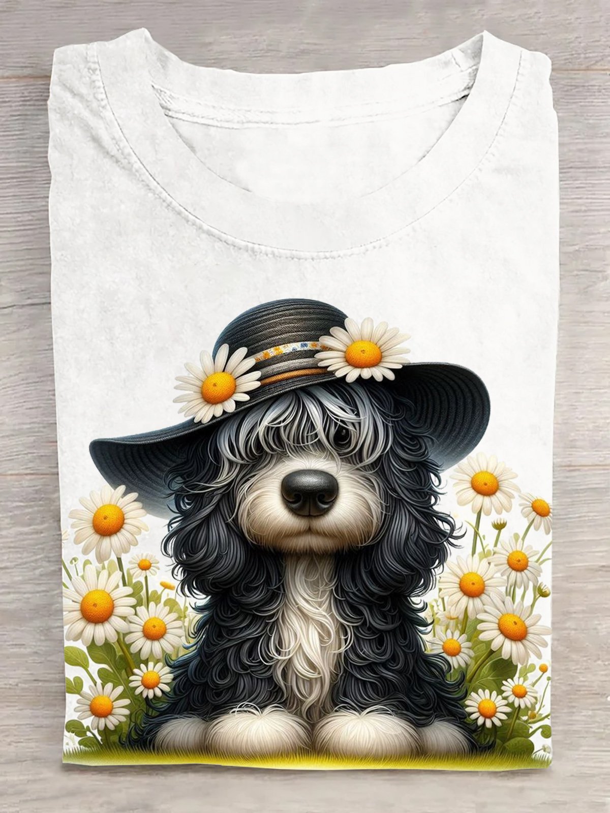 Small Daisy Dog Casual T-Shirt