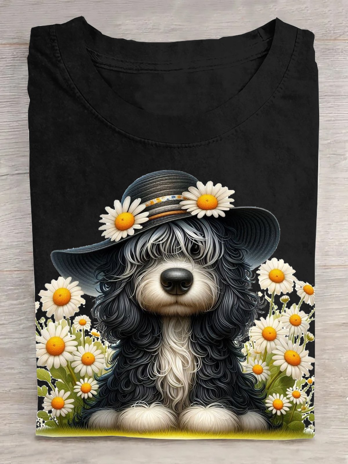 Small Daisy Dog Casual T-Shirt