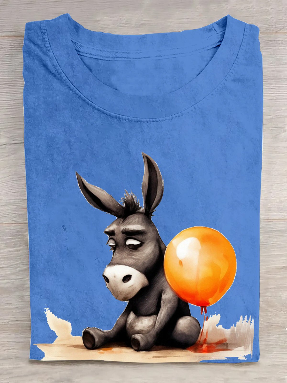 Cotton Crew Neck Donkey Casual T-Shirt