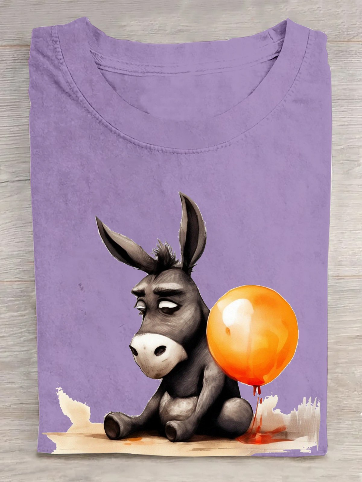 Cotton Crew Neck Donkey Casual T-Shirt