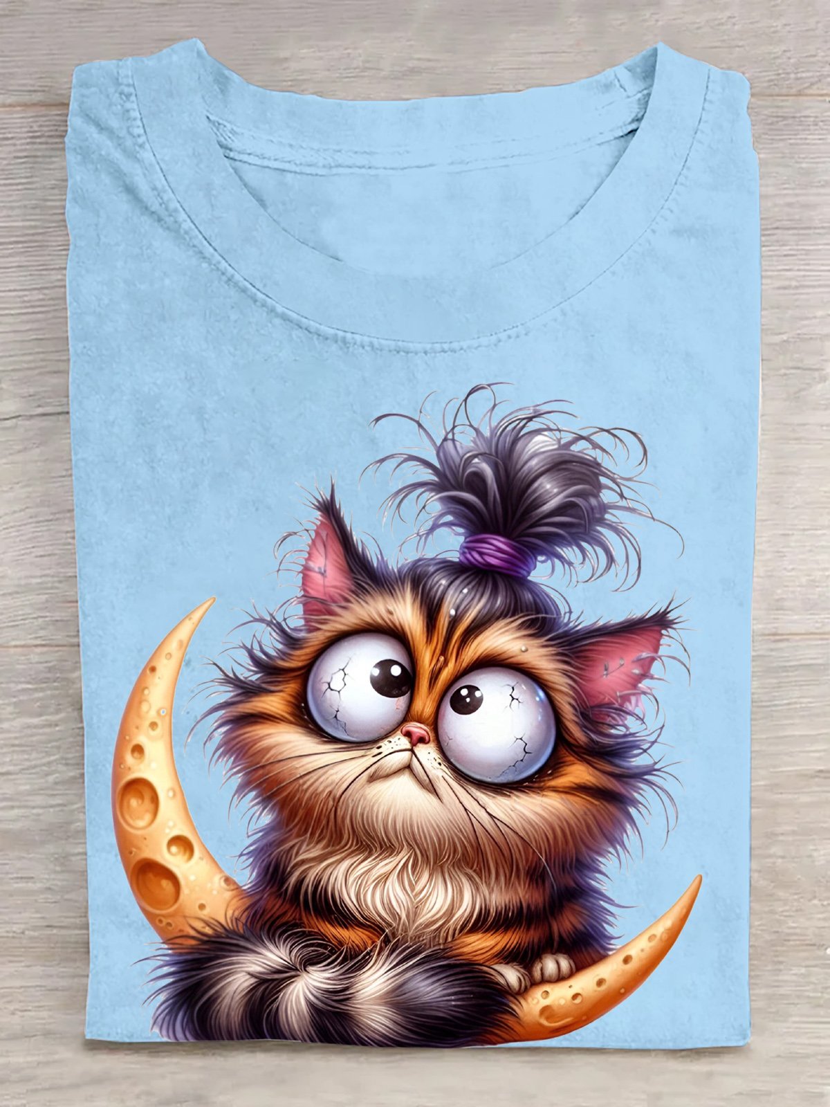 Casual Cotton Cat Loose T-Shirt