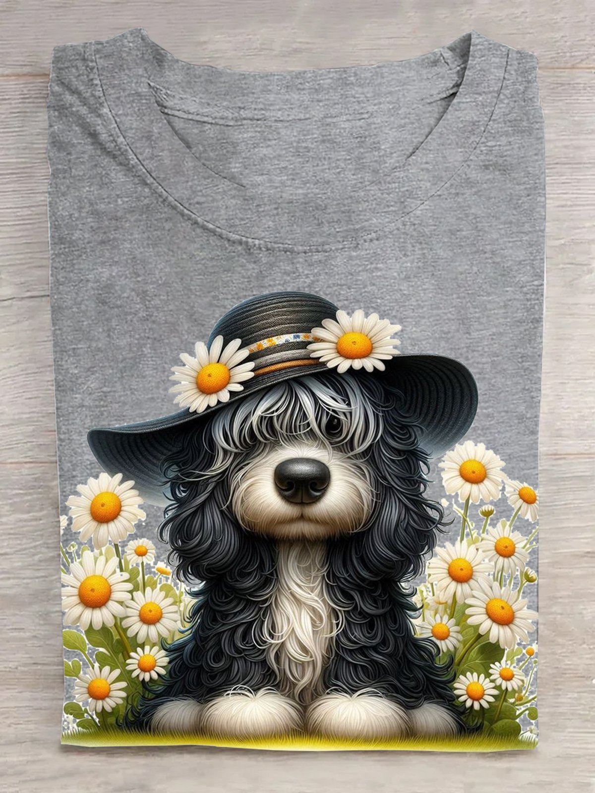 Small Daisy Dog Casual T-Shirt