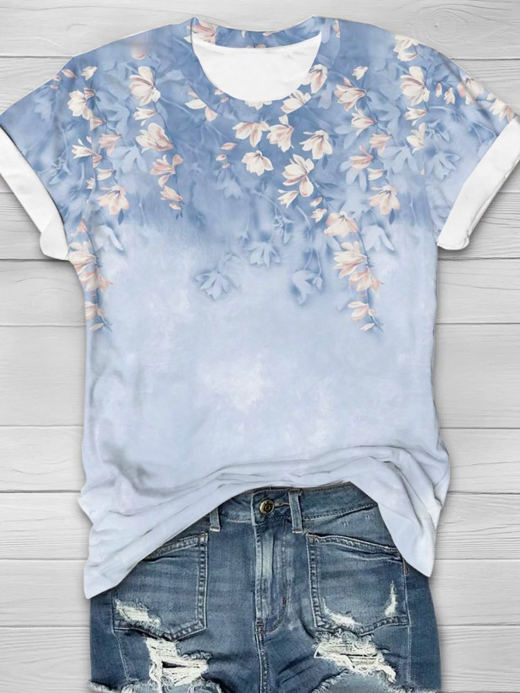 Loose Floral Casual T-Shirt