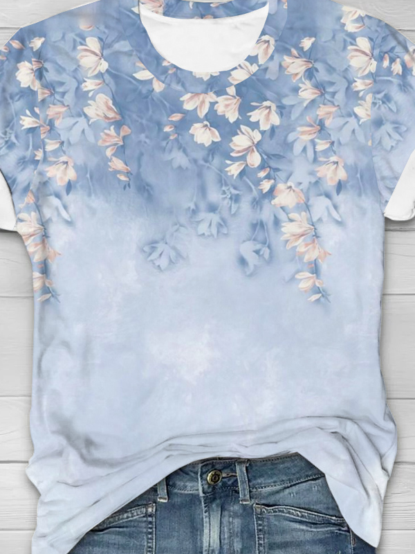 Loose Floral Casual T-Shirt