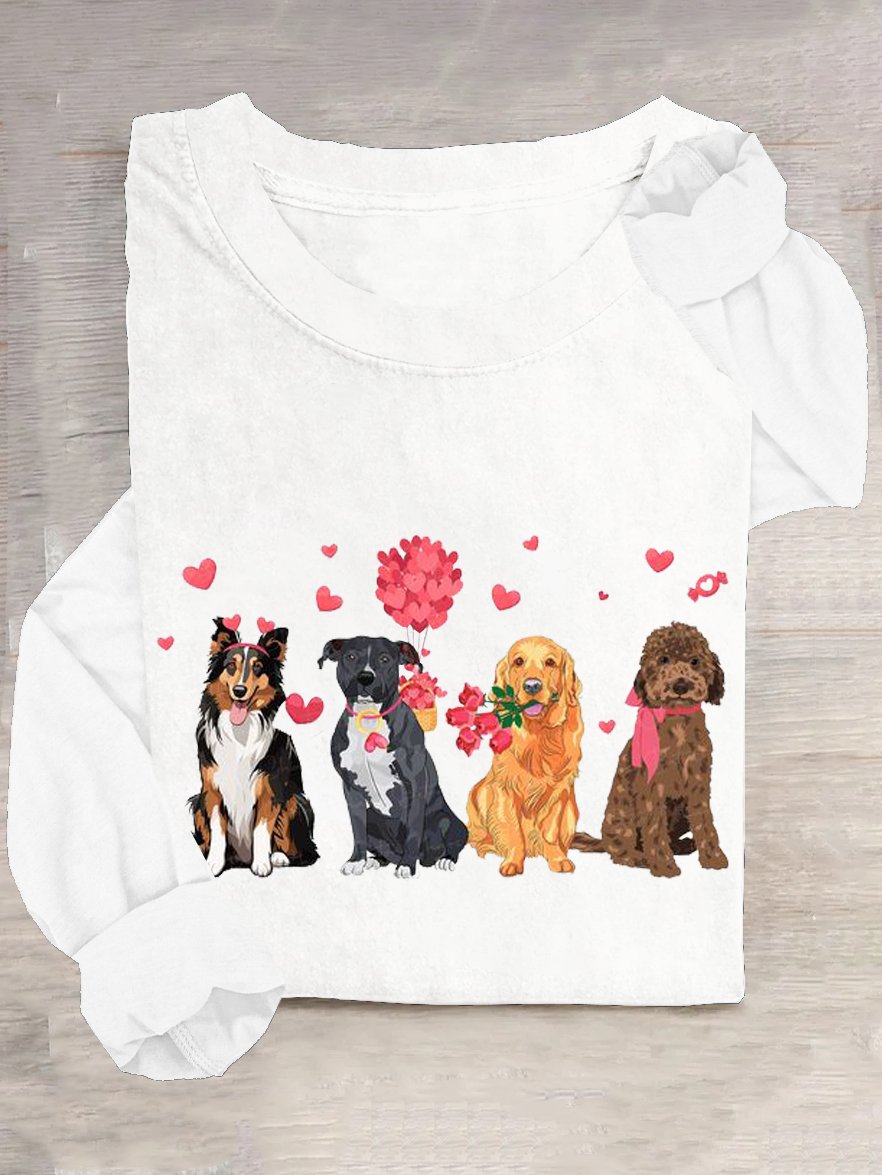 Casual Dog Cotton-Blend T-Shirt