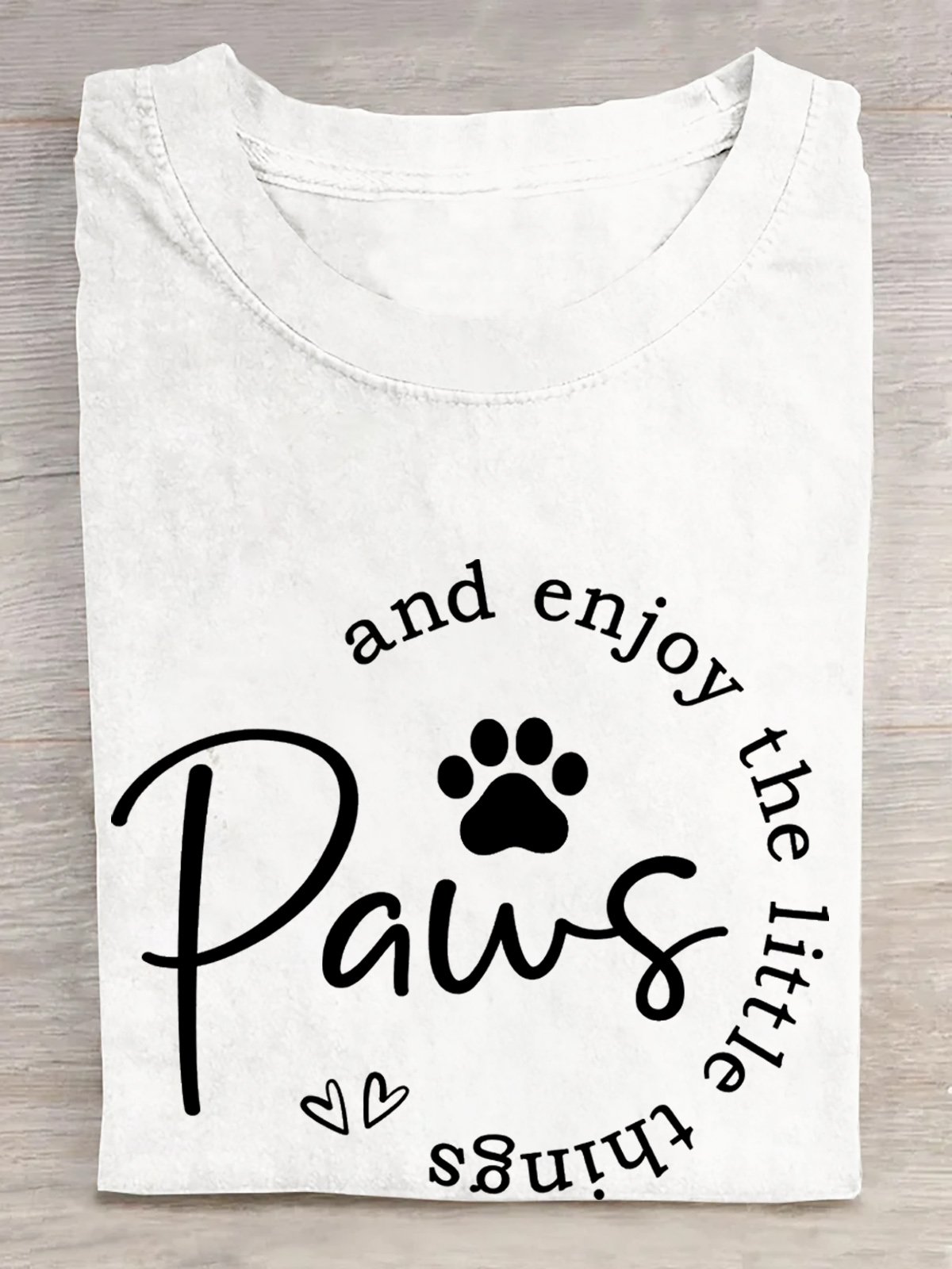 Cotton Paws And Enjoy The Little Things T-Shirt