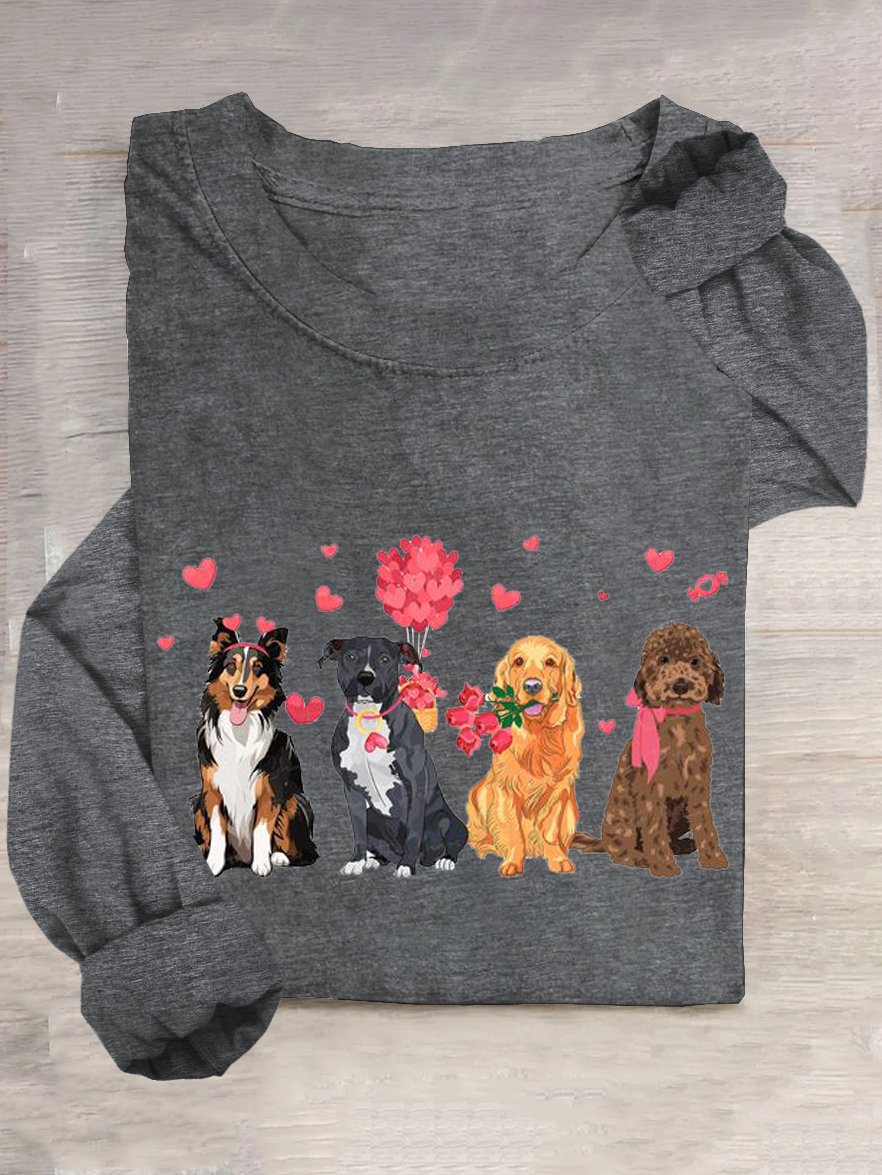 Casual Dog Cotton-Blend T-Shirt