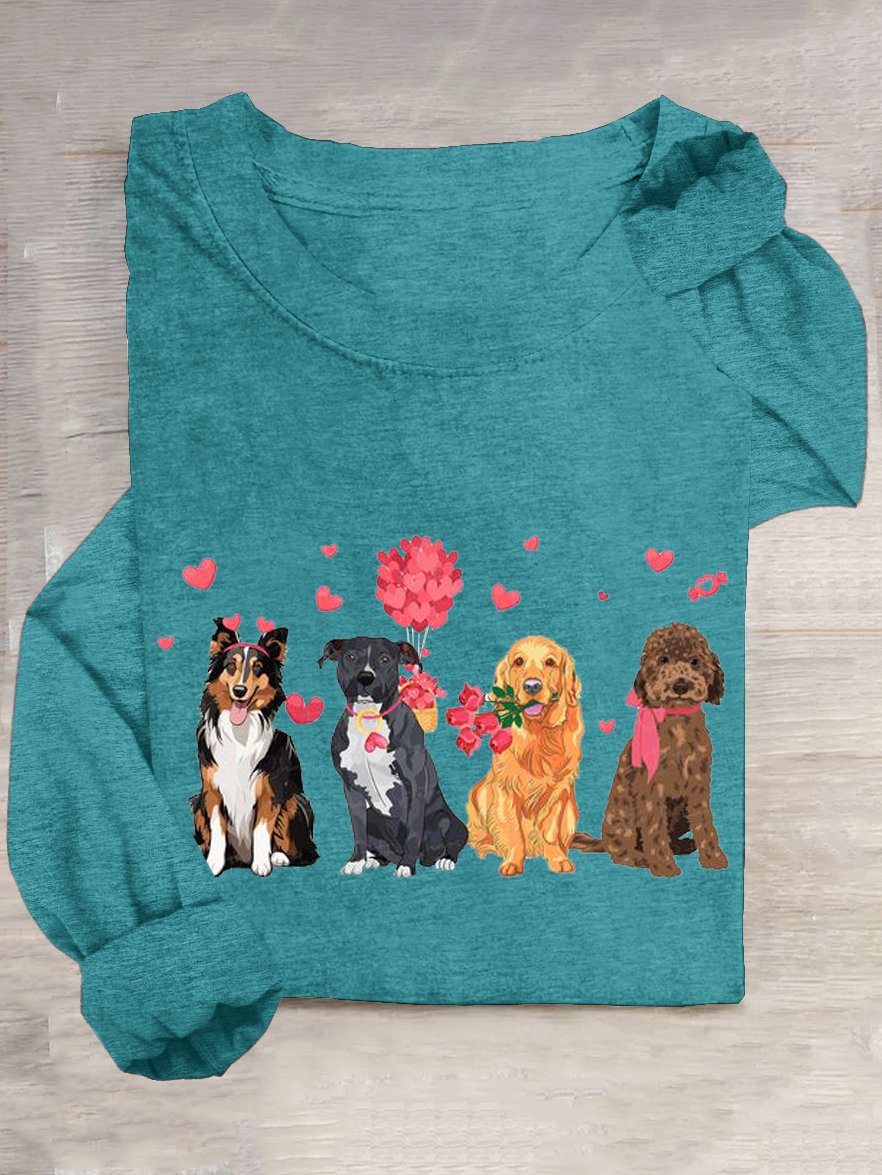 Casual Dog Cotton-Blend T-Shirt