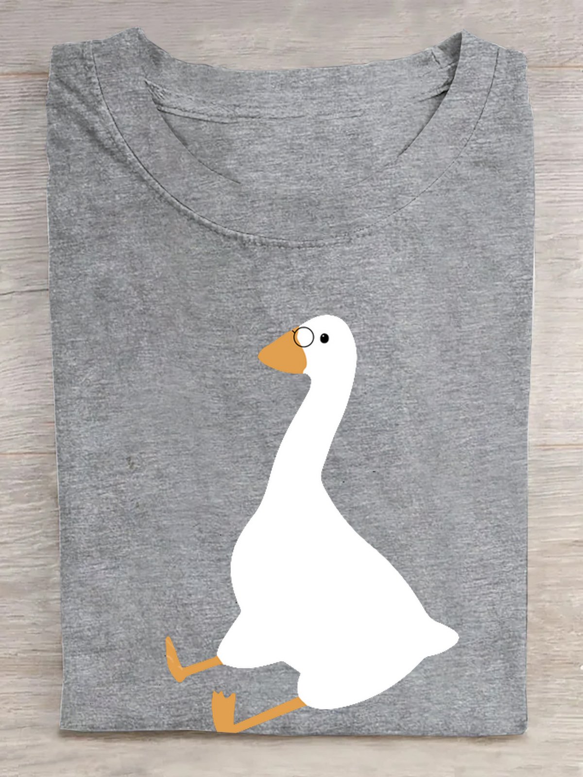 Loose Duck Casual Cotton T-Shirt