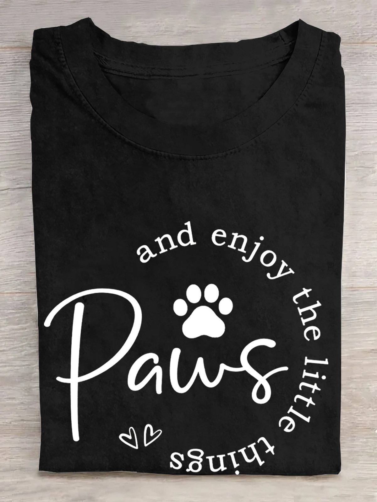 Cotton Paws And Enjoy The Little Things T-Shirt