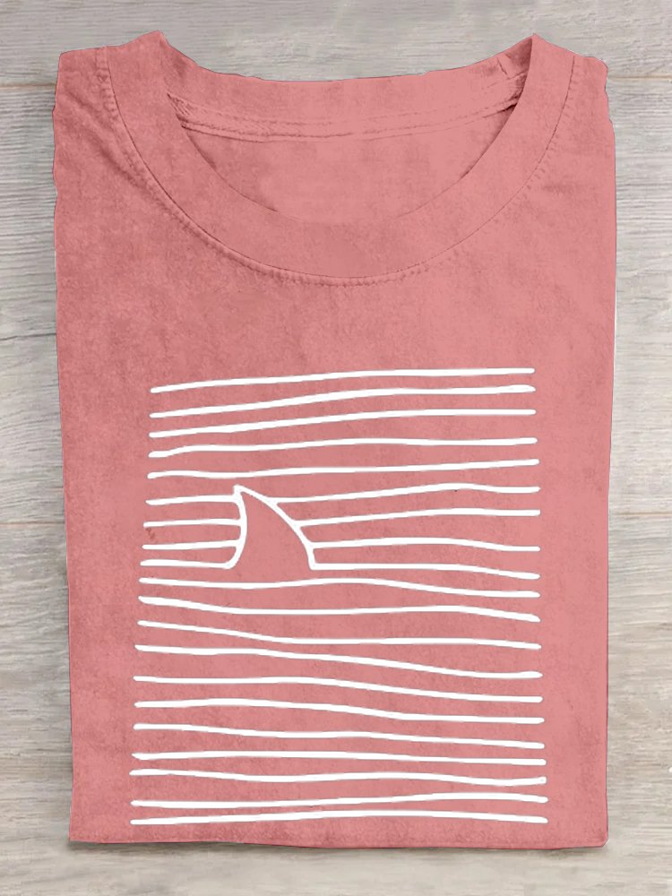 Random Print Casual Loose T-Shirt