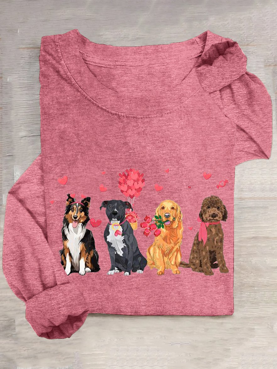 Casual Dog Cotton-Blend T-Shirt