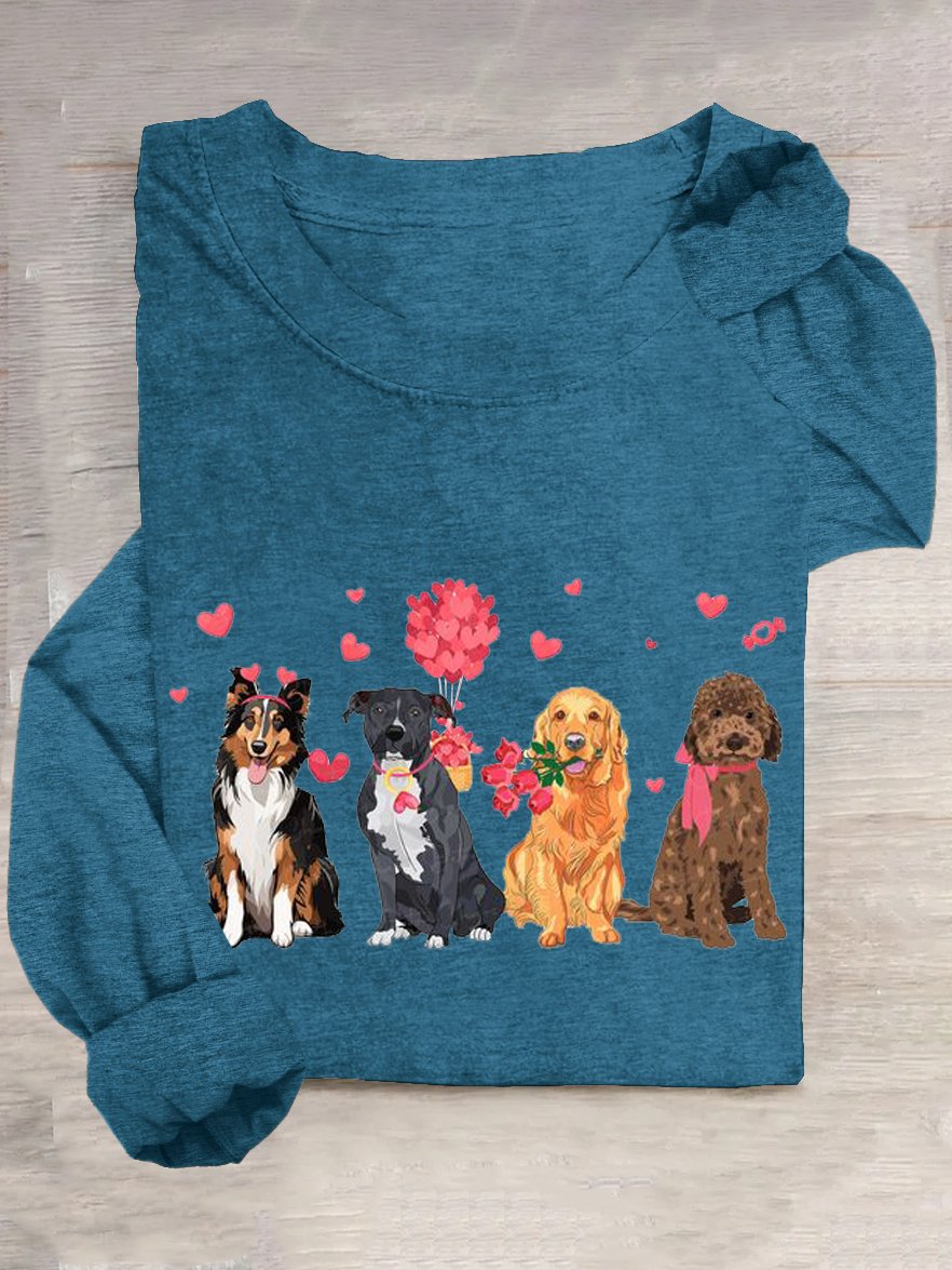 Casual Dog Cotton-Blend T-Shirt