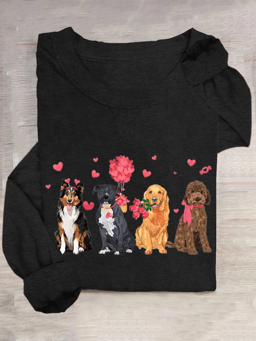 Casual Dog Cotton-Blend T-Shirt