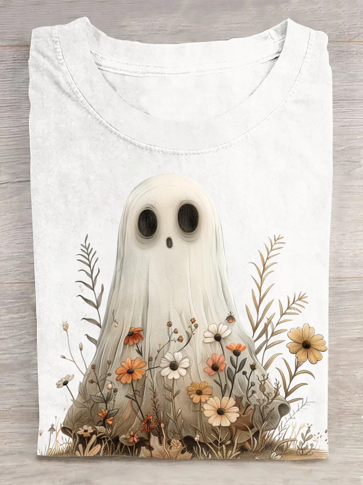 Casual Loose Halloween Crew Neck T-Shirt