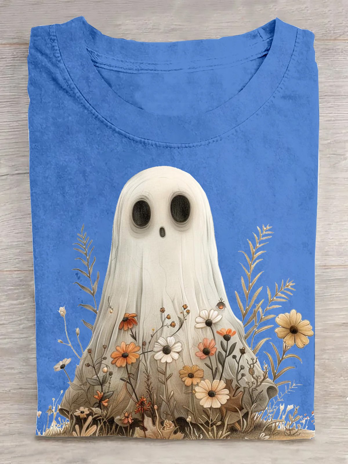 Casual Loose Halloween Crew Neck T-Shirt