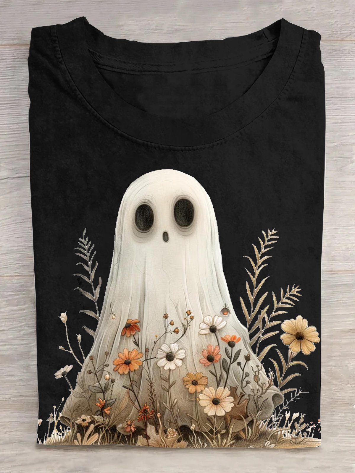 Casual Loose Halloween Crew Neck T-Shirt