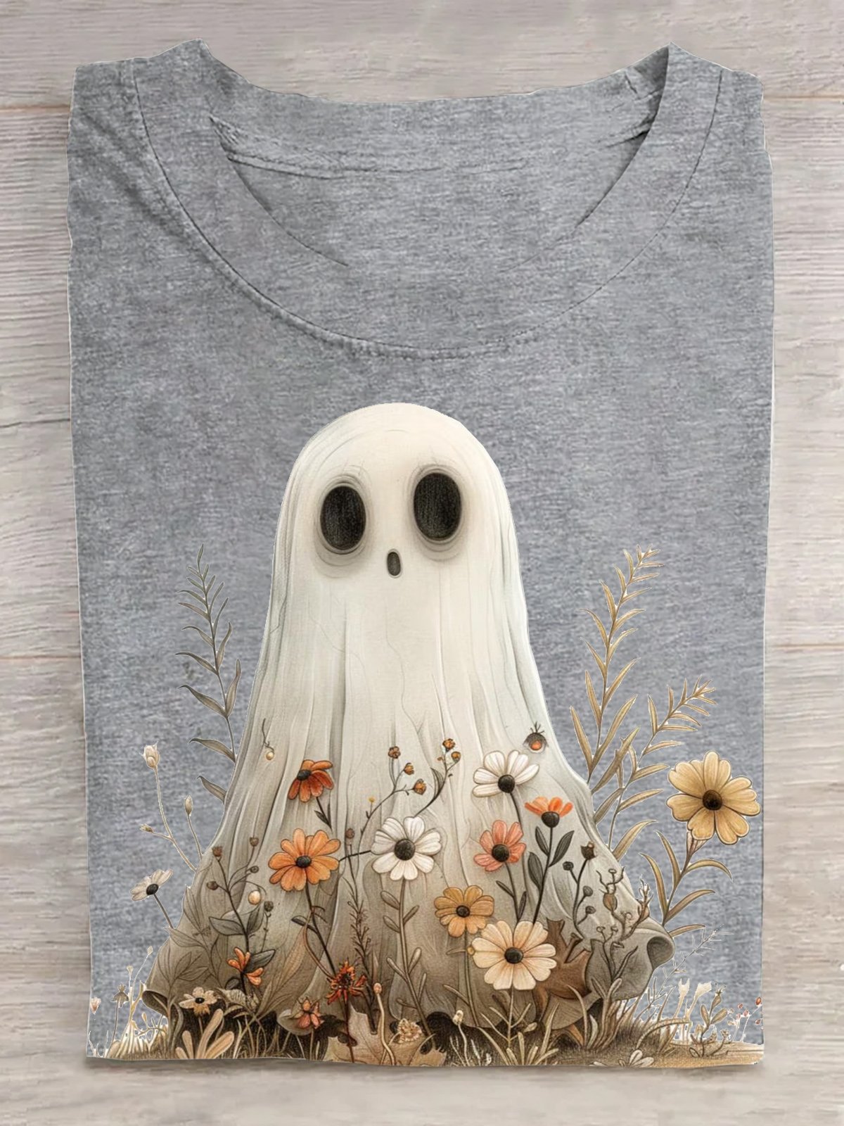 Casual Loose Halloween Crew Neck T-Shirt