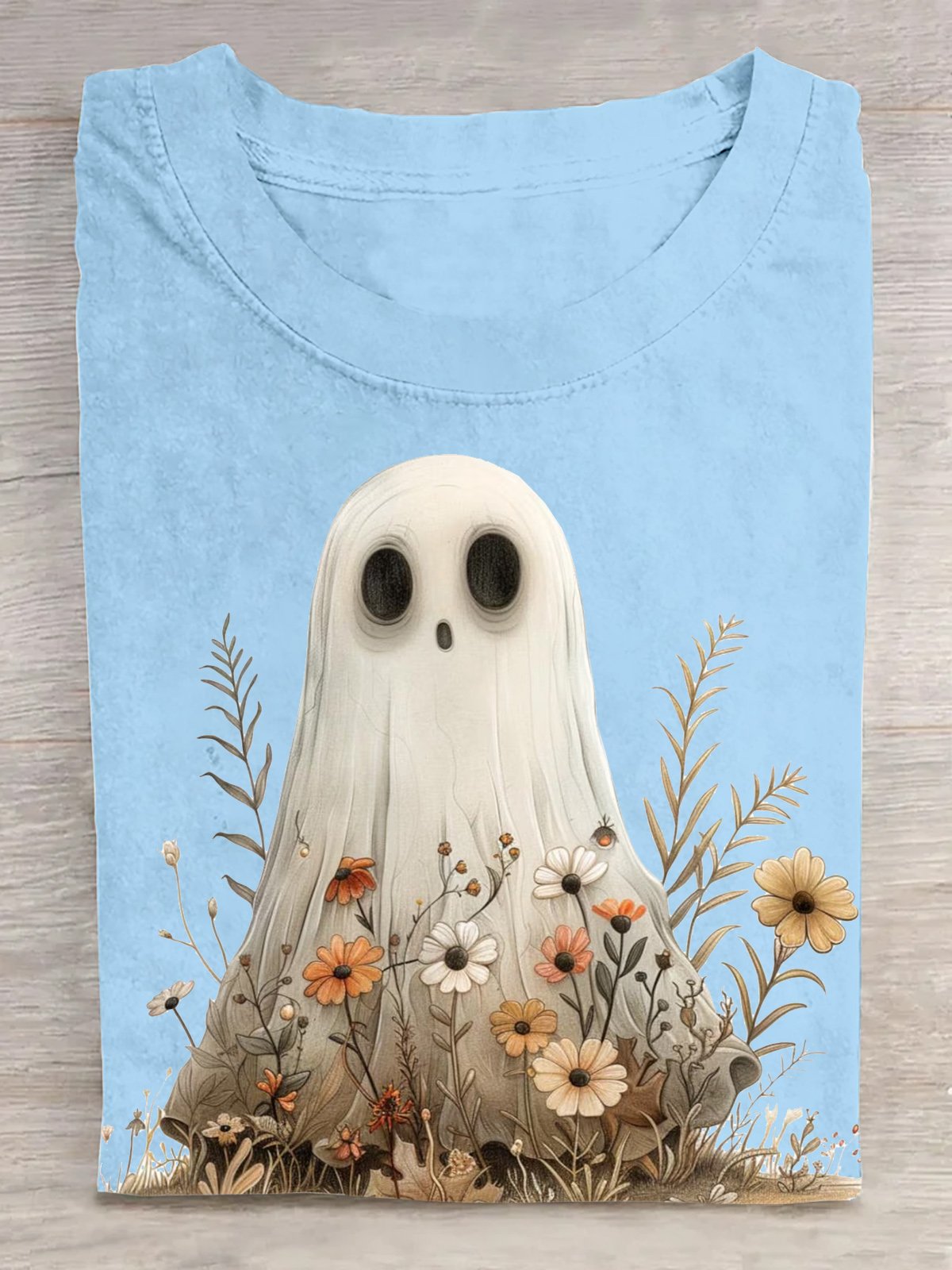 Casual Loose Halloween Crew Neck T-Shirt